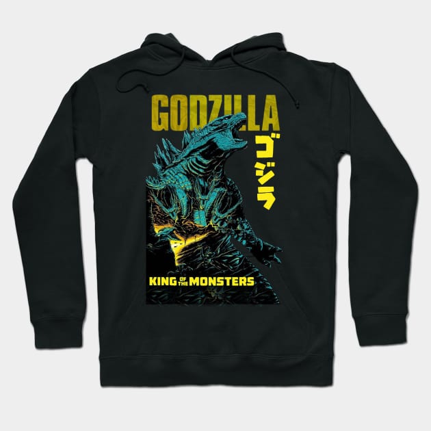 godzilla Hoodie by naslineas